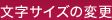 文字サイズの変更