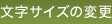 文字サイズの変更